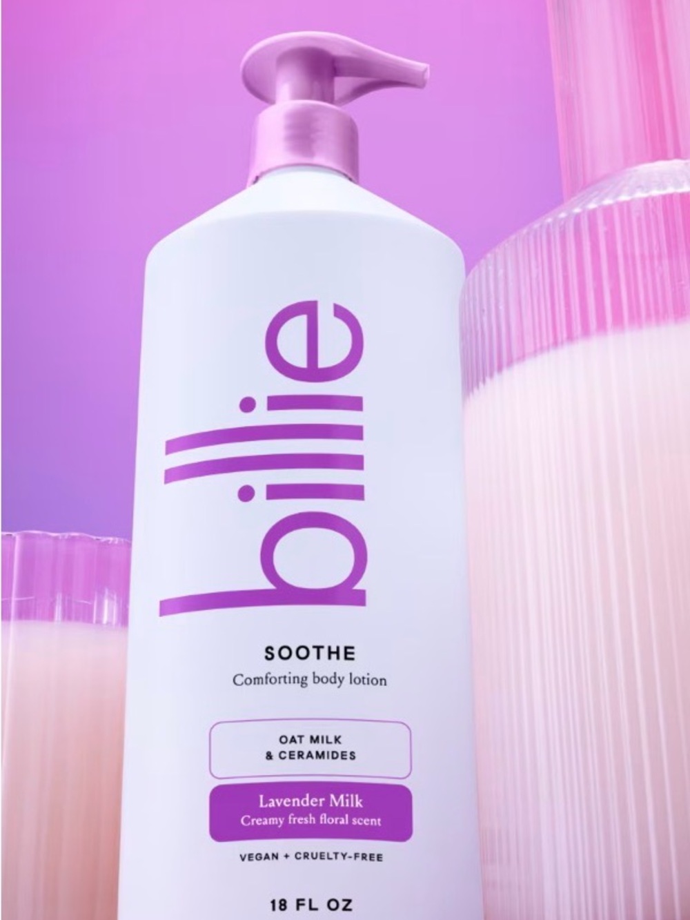Billie Soothe Body Lotion Comfort & Calm Oatmilk Full-Size 18 fl oz New